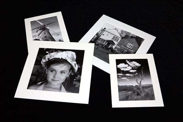 black and white polaroid prints