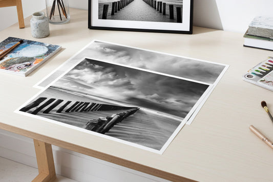 Photo Format Digital Black and White Silver Prints