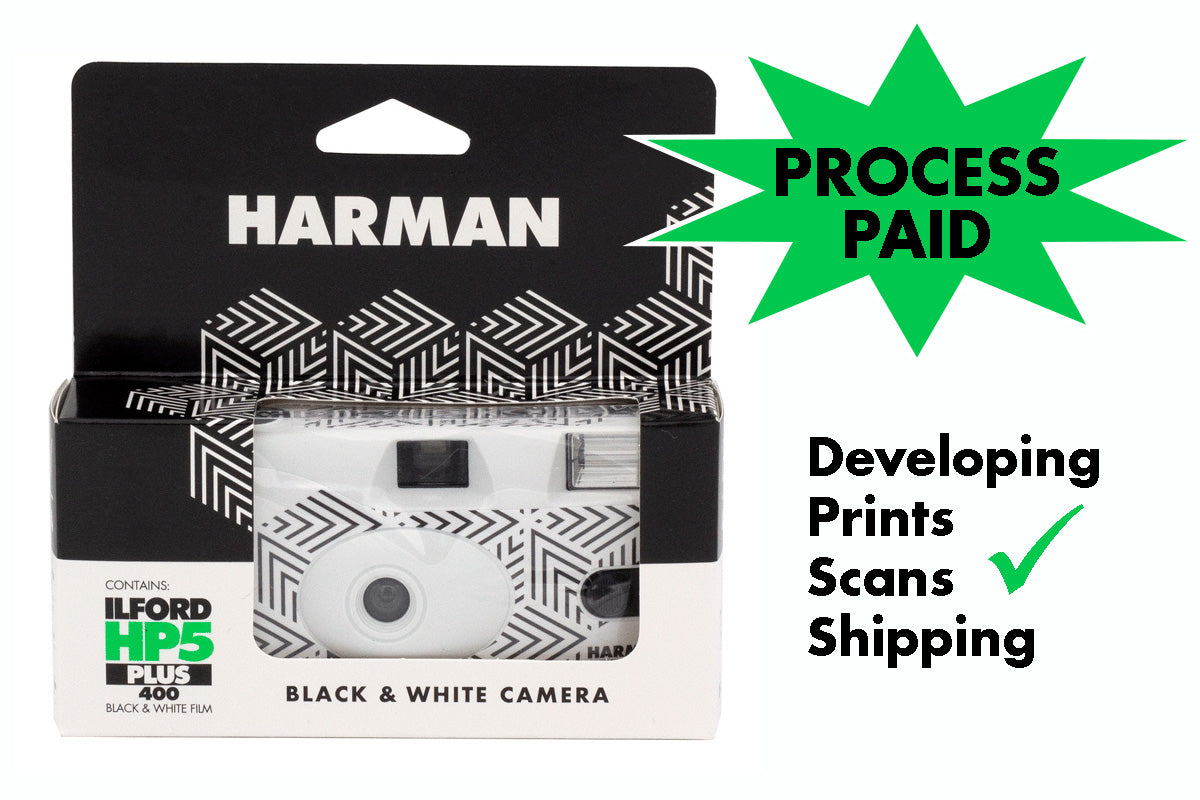 HARMAN Process Paid Disposable Camera ILFORD HP5 Film