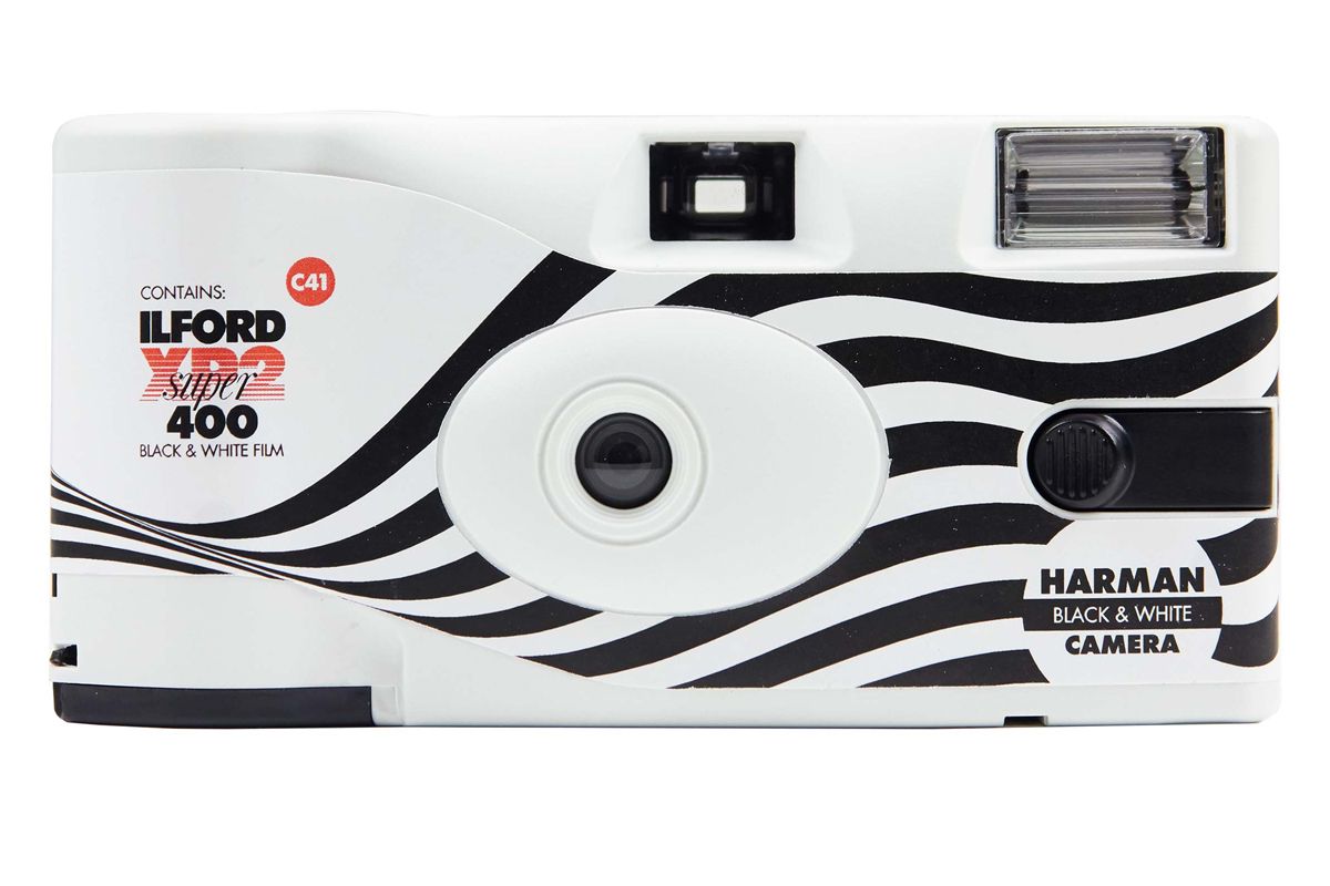 HARMAN Process Paid Disposable Camera with ILFORD XP2 B&W Film